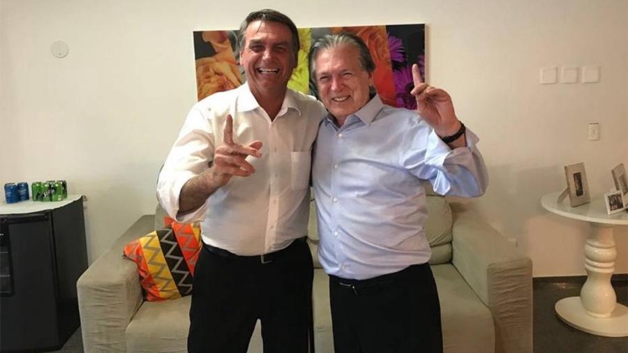 O presidente Jair Bolsonaro e o presidente nacional do PSL, deputado Luciano Bivar vão se reunir no próximo dia 1º, em Brasília. Foto - PSL/Divulgação