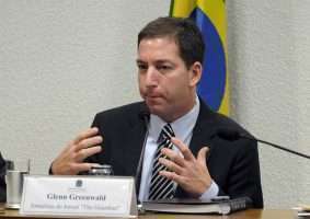 O jornalista Glenn Greenwald, do The Intercept, reagiu às declarações do presidente e disse que Brasil não vive ditadura- Senado Federal/Divulgação