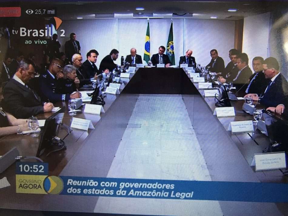 Reunião de governadores da Amazônia Legal com o presidente Jair Bolsonaro