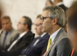 Governador Romeu Zema corre risco de ser expulso do Partido Novo se sancionar aumento para servidores da segurança pública. Foto - Pedro Gontijo/Agência Minas