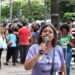 Vanessa Portugal, do Sind-Rede, denuncia que 10 mil terceirados da prefeitura de BH não estão recendo o vale-refeição. Foto - Sind-Rede